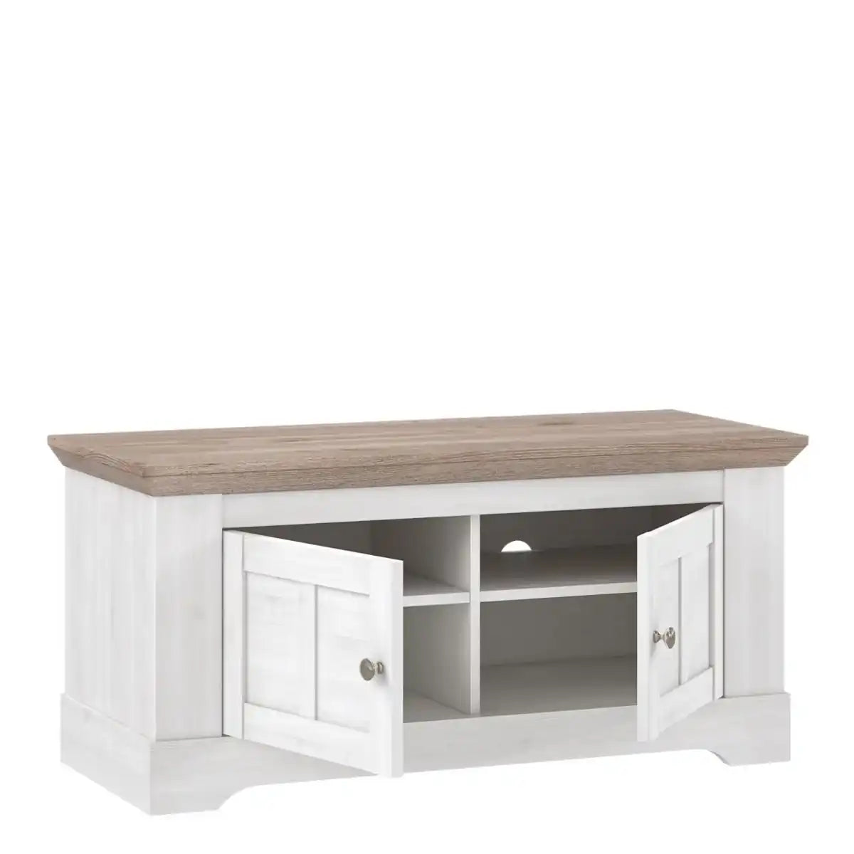 Illopa Storage Bench Ottoman Blanket Box In Oak & White - Price Crash Furniture