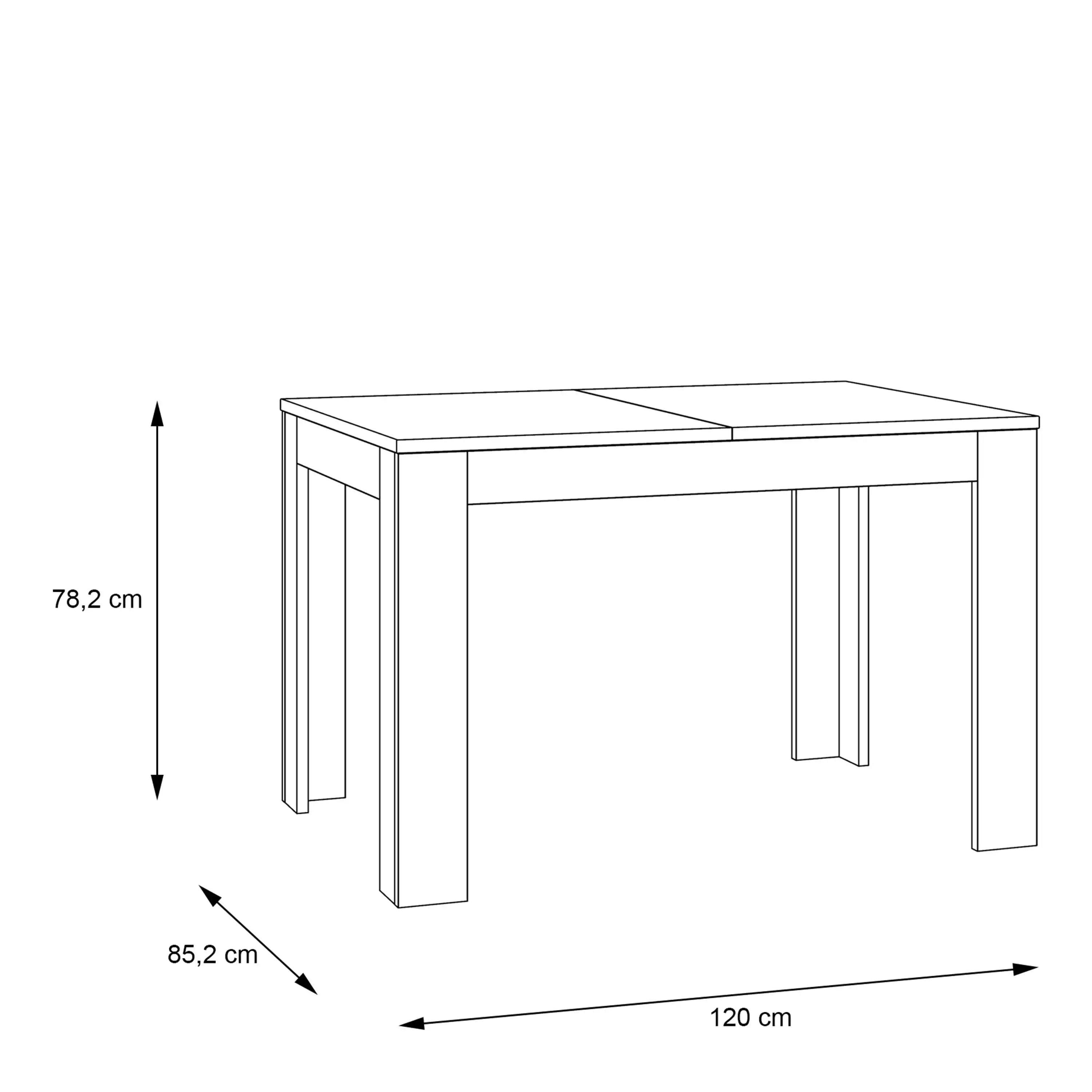 Malte Brun Extending Dining Table In Waterford Oak - Price Crash Furniture