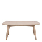 Marte Retro Style Rectangular Coffee Table In White Oak - Price Crash Furniture