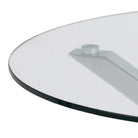Heaven Round Coffee Table With Clear Glass Top - Price Crash Furniture