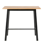 Chara Bar Table In Black & Oak - Price Crash Furniture