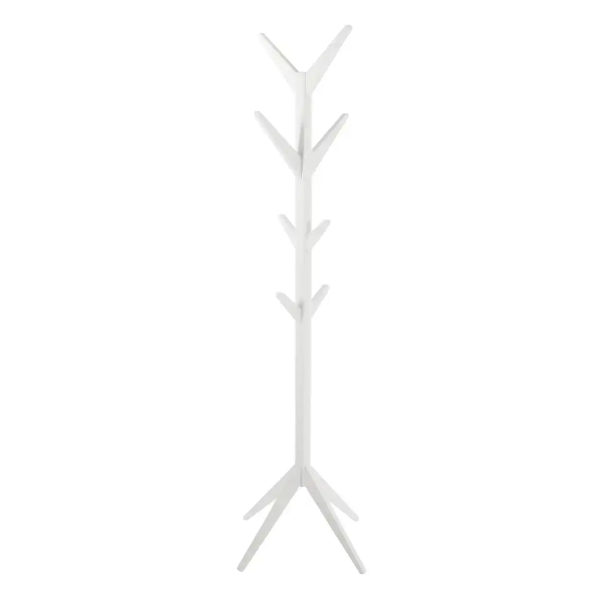 Ascot Modern Standing Coat Hanger In White - Price Crash Furniture