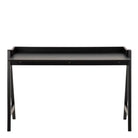 Miso Modern Office Desk In Black - Price Crash Furniture