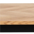 Brighton Dining Table In Oak With Herringbone Effect 220x95cm - Price Crash Furniture