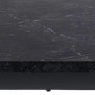 Amble Dining Table With Black Marble Effect Top & Black Legs - Price Crash Furniture