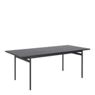 Angus 8 Seat Rectangular Dining Table In Black Ash - Price Crash Furniture