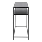Newcastle Console Table With Open Shelf In Matt Black - Price Crash Furniture