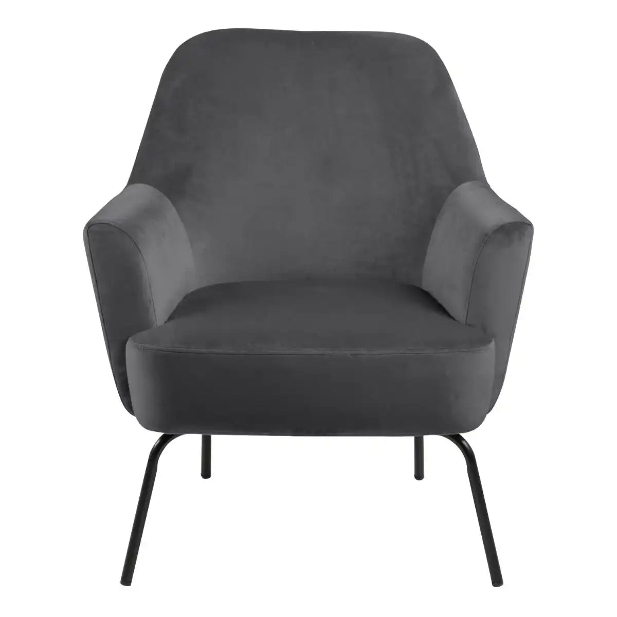 Melissa Lounge Accent Chair In Dark Grey - Price Crash Furniture