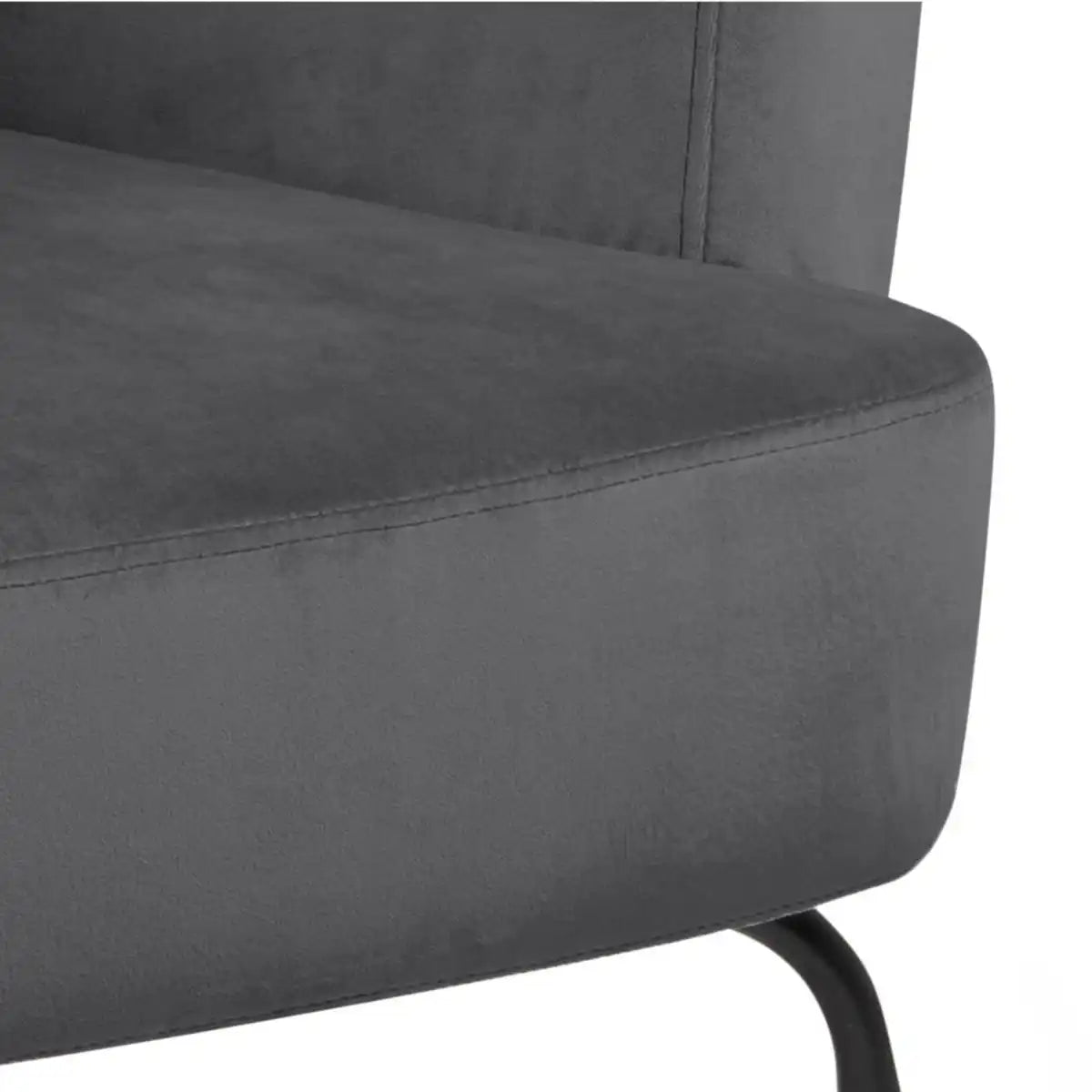 Melissa Lounge Accent Chair In Dark Grey - Price Crash Furniture