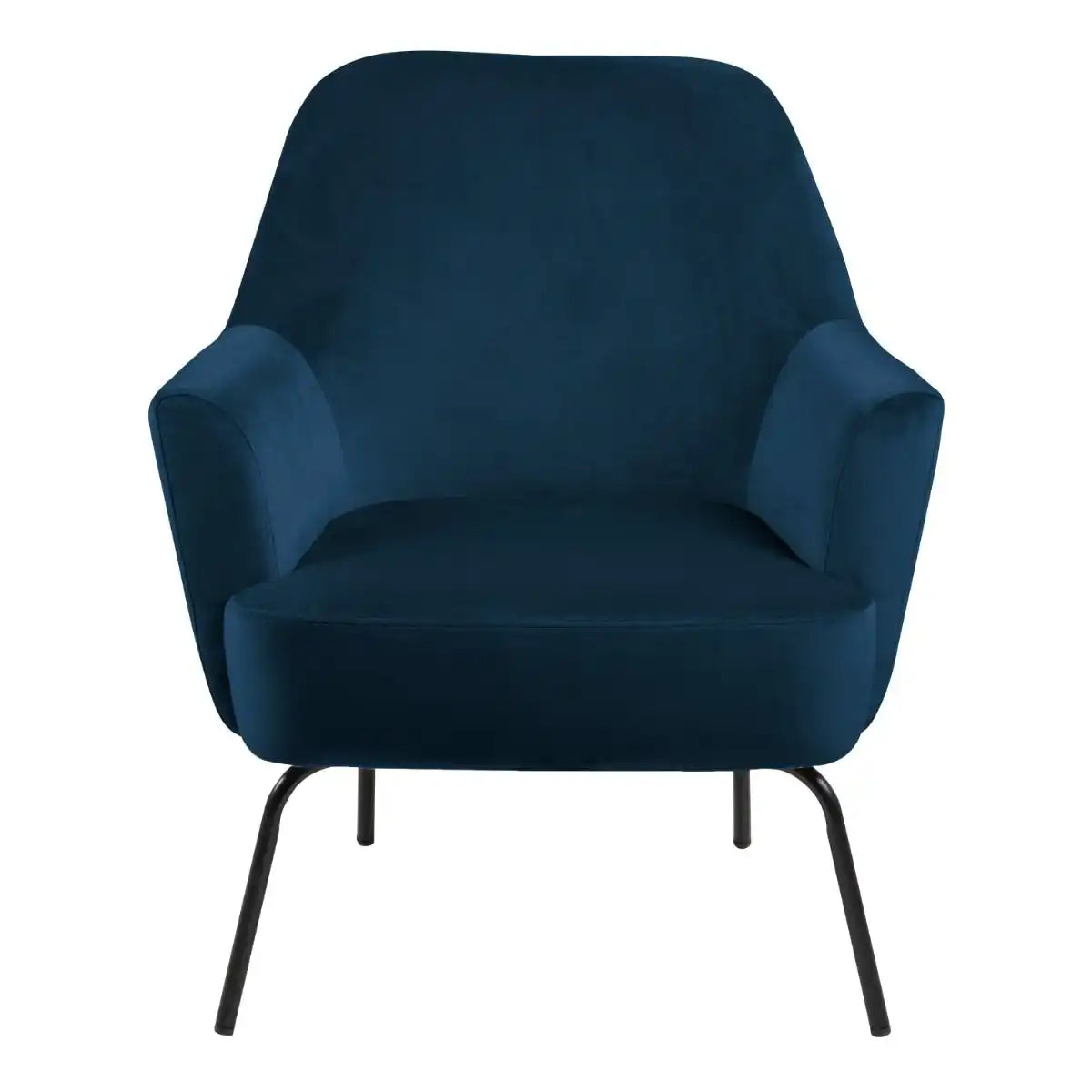Melissa Lounge Accent Chair In Navy Blue - Price Crash Furniture