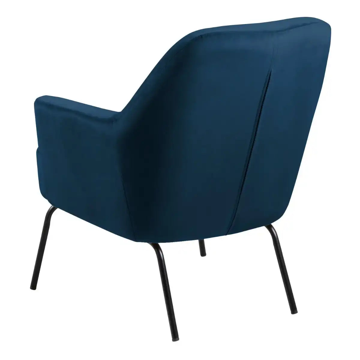Melissa Lounge Accent Chair In Navy Blue - Price Crash Furniture