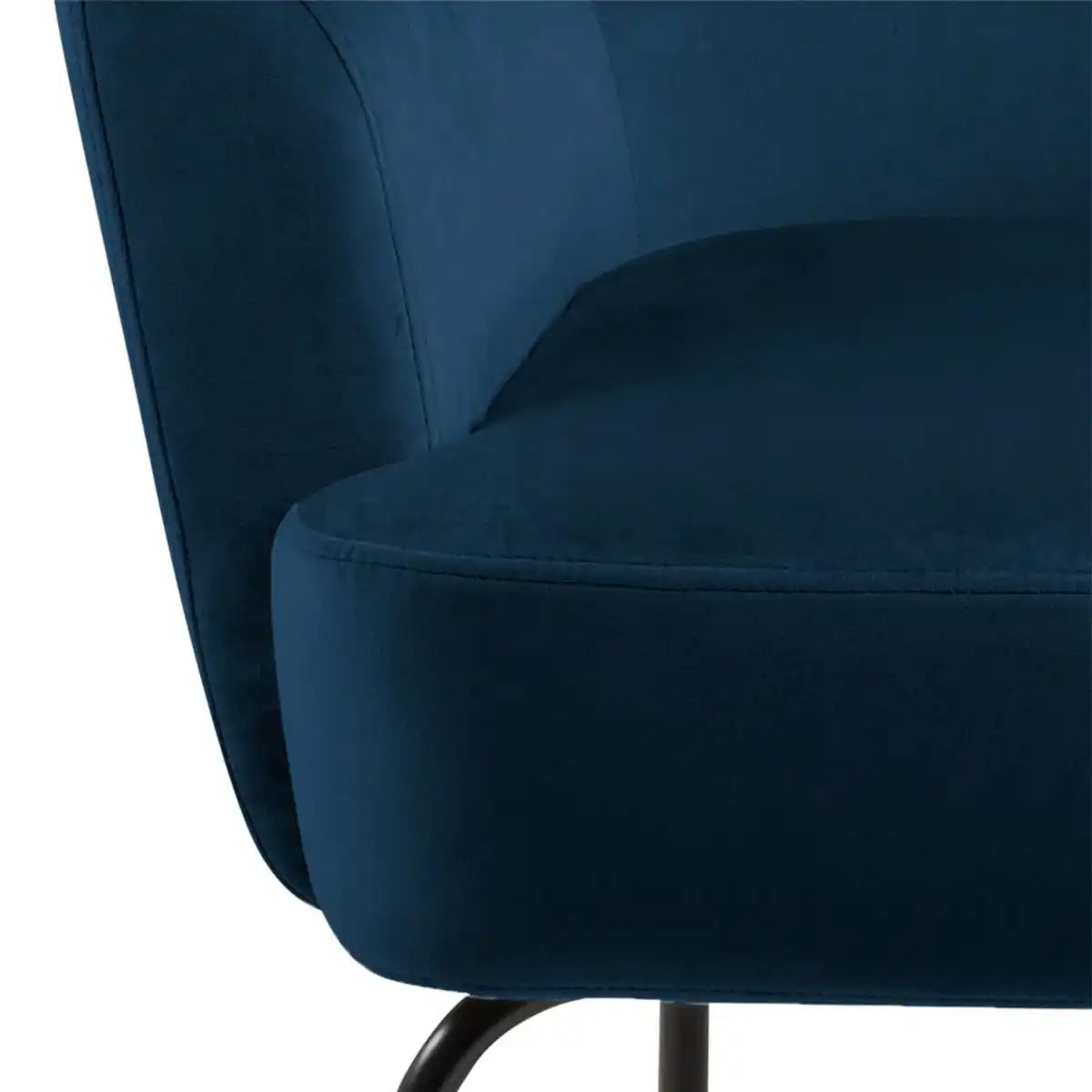 Melissa Lounge Accent Chair In Navy Blue - Price Crash Furniture
