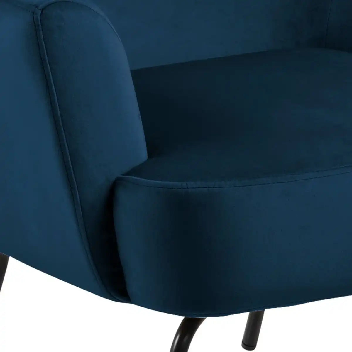 Melissa Lounge Accent Chair In Navy Blue - Price Crash Furniture