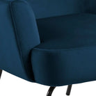 Melissa Lounge Accent Chair In Navy Blue - Price Crash Furniture