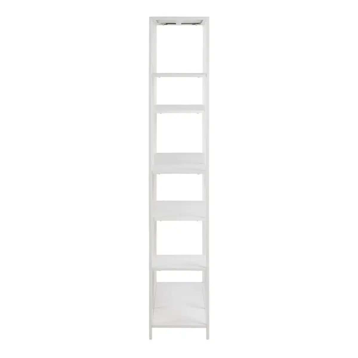 Newcastle Asymmetrical Bookcase With 6 Shelves In White - Price Crash Furniture