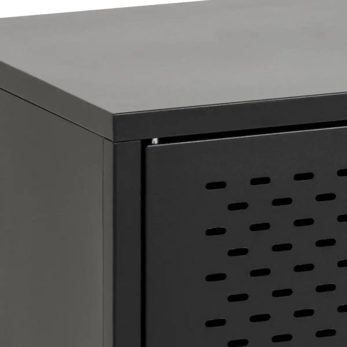 Newcastle 3 Door Sideboard In Matt Black In stock - Price Crash Furniture