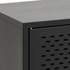 Newcastle 3 Door Sideboard In Matt Black In stock - Price Crash Furniture