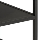 Gila Square Coffee Table With Open Shelf In Oak & Black - Price Crash Furniture