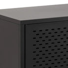 Newcastle 3 Door Raised Sideboard In Matt Black - Price Crash Furniture
