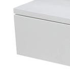 Ashlan Floating Wall Mounted Bedside Table With 1 Drawer In White - Price Crash Furniture