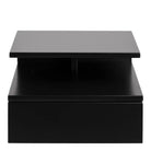 Ashlan Wall Mounted Floating Bedside Table With 1 Drawer In Black - Price Crash Furniture