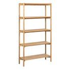 Braidwood Tall Bookcase With 4 Shelves In Oak - Price Crash Furniture