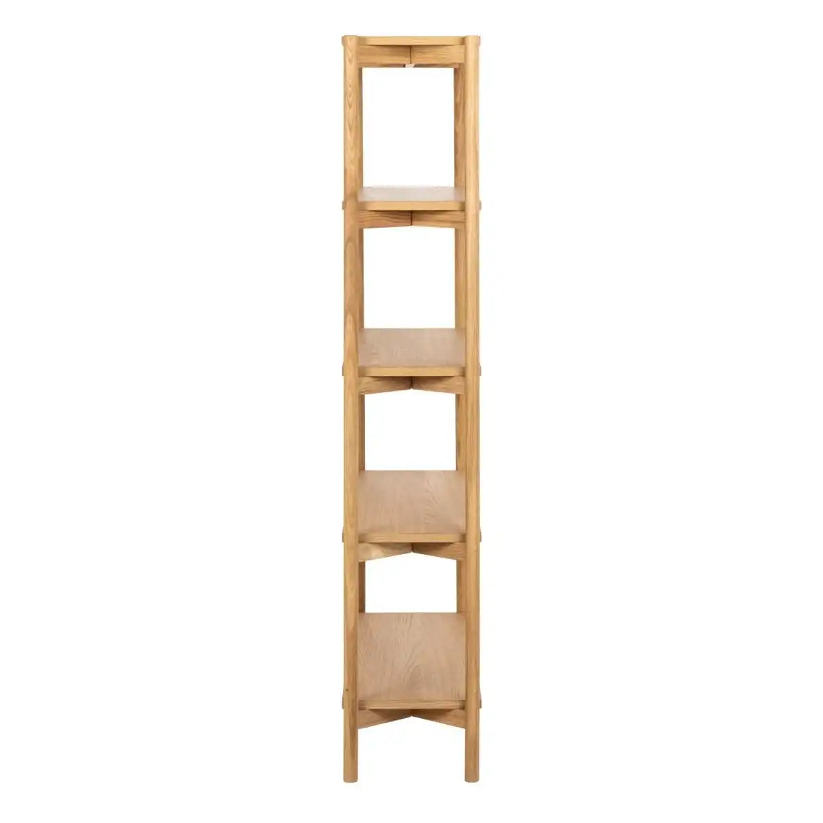 Braidwood Tall Bookcase With 4 Shelves In Oak - Price Crash Furniture