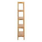 Braidwood Tall Bookcase With 4 Shelves In Oak - Price Crash Furniture