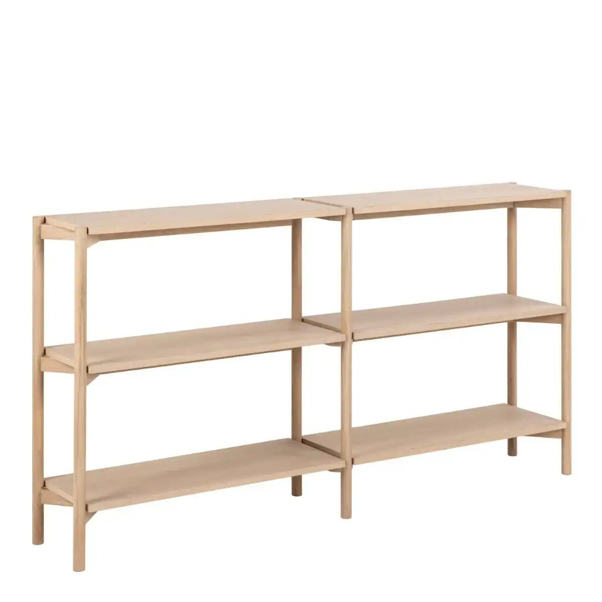 Braidwood Wide Bookcase With 4 Shelves In White - Price Crash Furniture