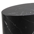 Mice Oval Coffee Table Set In Black Marble Finish - Price Crash Furniture