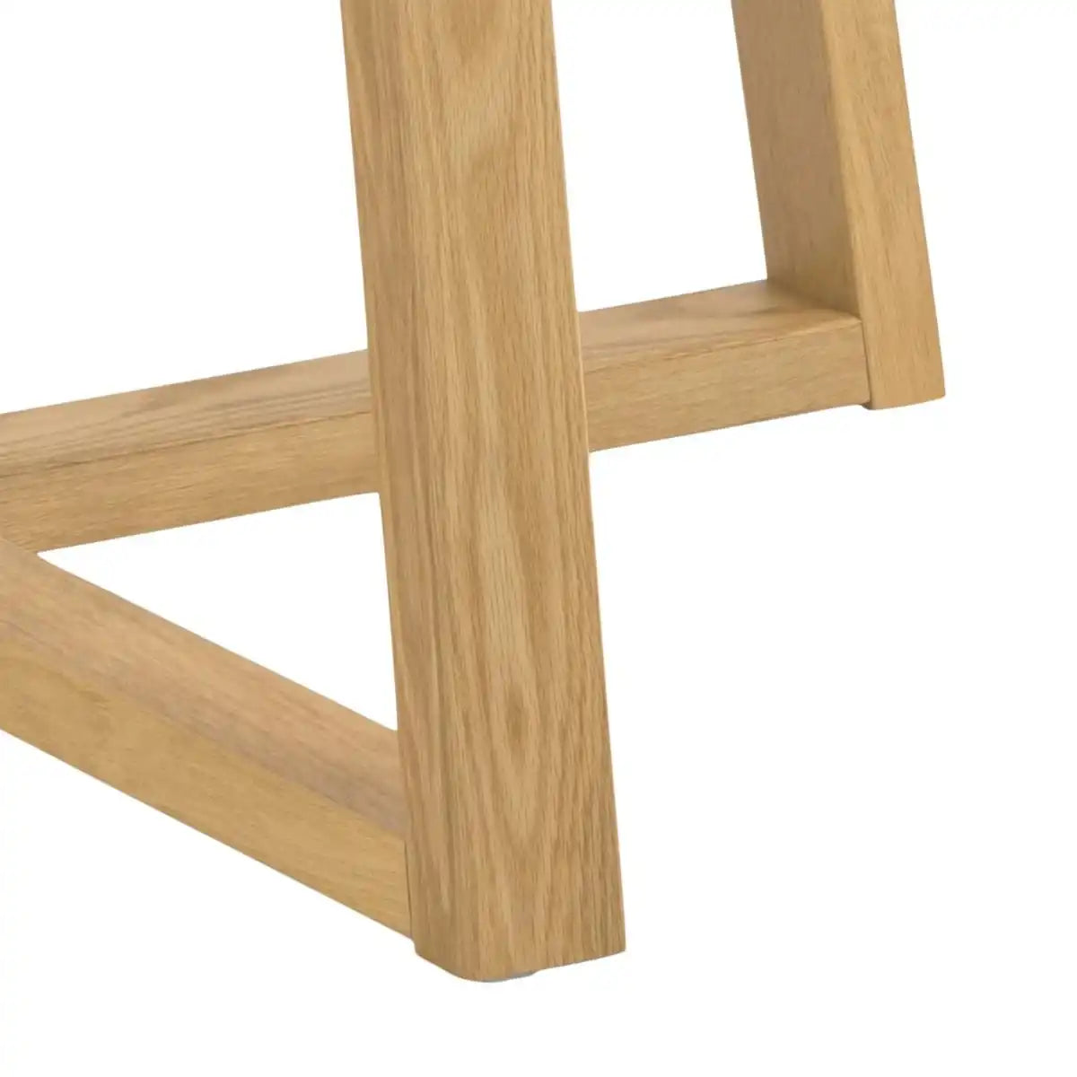 Malika 120cm Round Dining Table In Oak - Price Crash Furniture