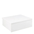 Avignon Floating Wall Mounted Square Bedside Table With 1 Drawer In White - Price Crash Furniture