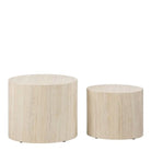 Mice Oval Coffee Table Set In Light Oak - Price Crash Furniture