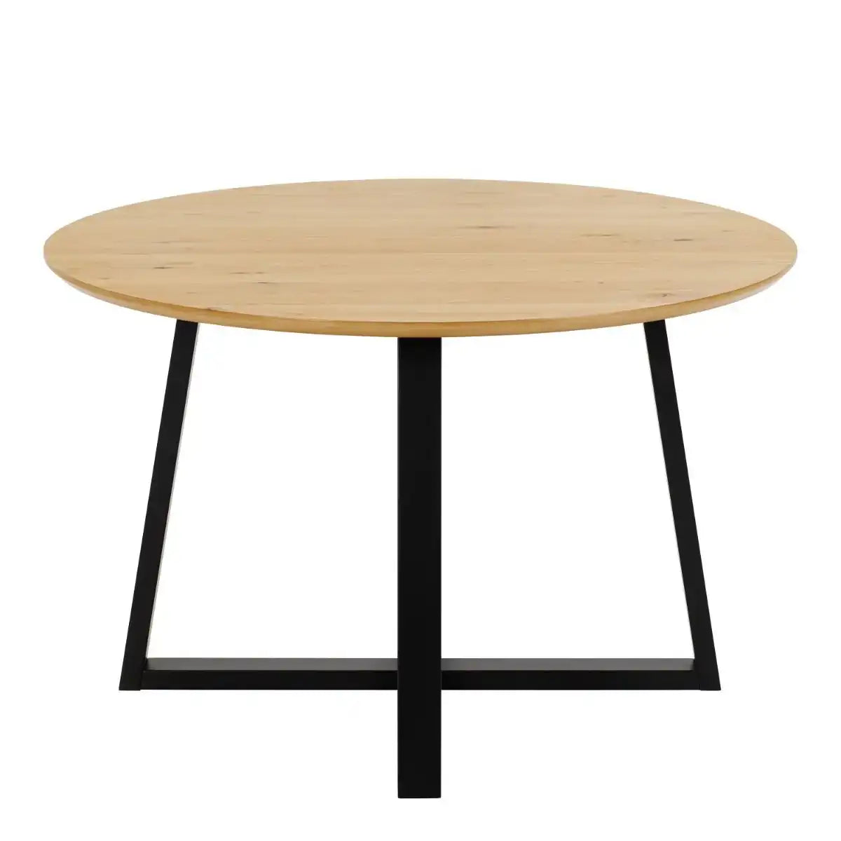 Malika 4 Seat Round Dining Table In Wild Oak - Price Crash Furniture