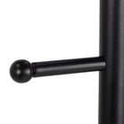 Aspen Modern Wall Mounted Coat Hanger In Black - Price Crash Furniture