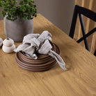 Peru 4 Seat Dining Table In Black And Oak - Price Crash Furniture