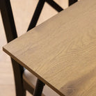 Peru 4 Seat Dining Table In Black And Oak - Price Crash Furniture