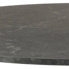Ibiza Round Dining Table With Black Top And Matt Black Base - Price Crash Furniture