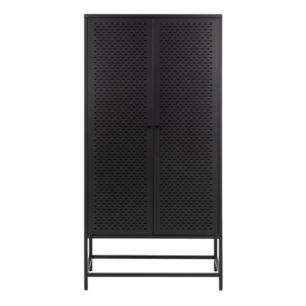 Newcastle 2 Door Cabinet In Matt Black - Price Crash Furniture