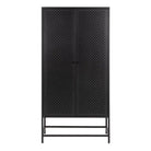 Newcastle 2 Door Cabinet In Matt Black - Price Crash Furniture