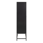 Newcastle 2 Door Cabinet In Matt Black - Price Crash Furniture