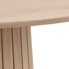 Christo 4 Seater Round Dining Table In White Oak - Price Crash Furniture