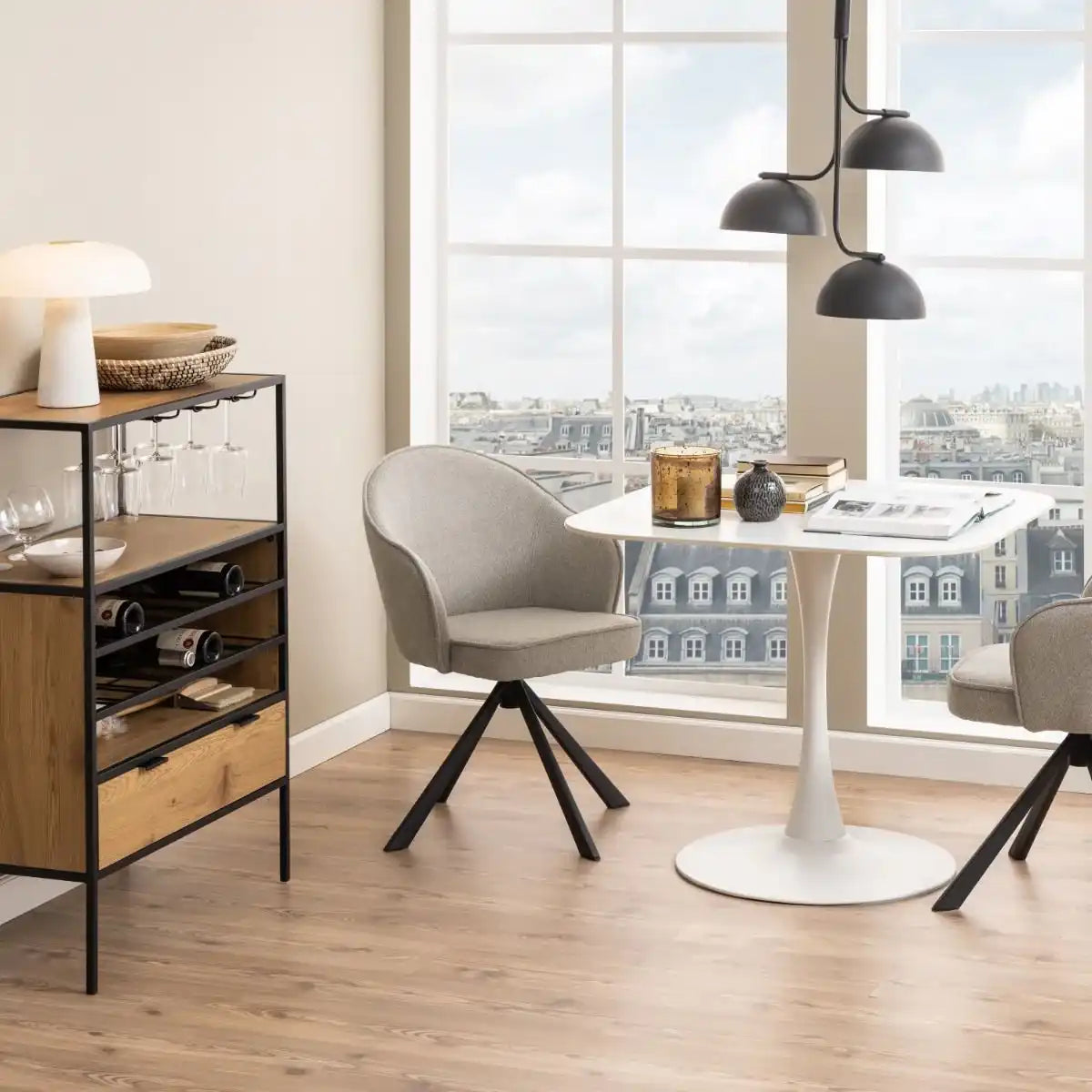 Malta Small Ceramic Square Dining Table In White - Price Crash Furniture