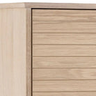 Linley Cabinet With 2 Doors And 4 Shelves In White Oak - Price Crash Furniture
