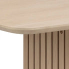 Christo 220cm 8 Seater Dining Table In Oak - Price Crash Furniture