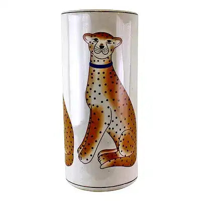 Leopard Design Ceramic Umbrella Stand - Price Crash Furniture