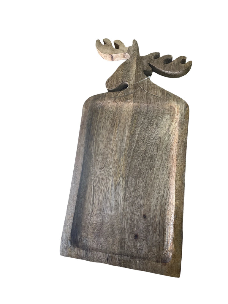 Wooden Deer Chopping Board, 42cm - Price Crash Furniture