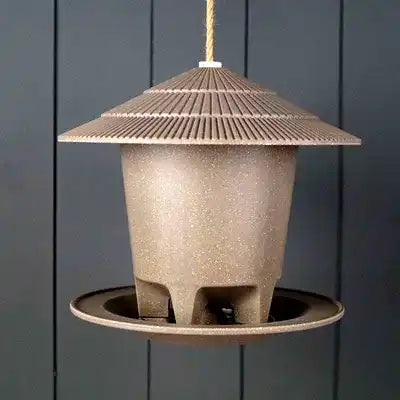 Earthy Deluxe Round Bird Feeder - Straw (21.8cm) - Price Crash Furniture