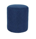 Aspen Blue Fabric Upholstered Round Tub Stool - Price Crash Furniture