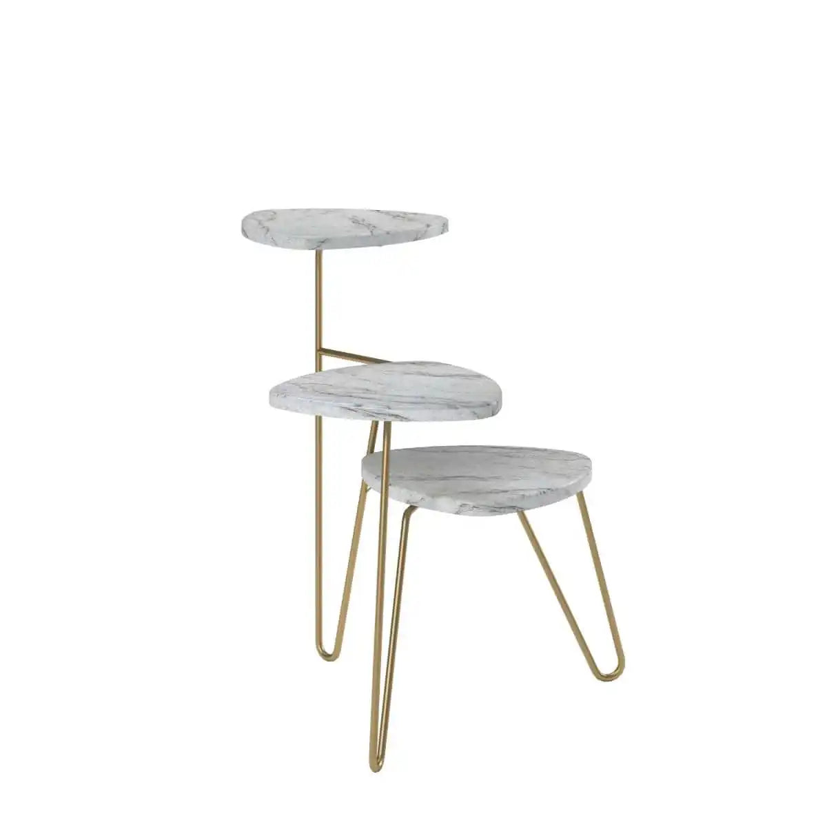 Athena Plant Stand in White by Dorel Novogratz - Price Crash Furniture